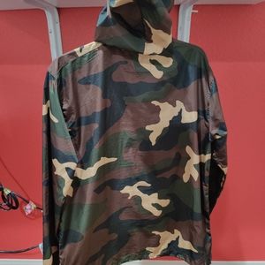 Camo windbreaker